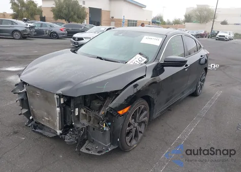 2020 Honda Civic Sport z USA, uszkodzony, nr VIN 2HGFC2F84LH535070